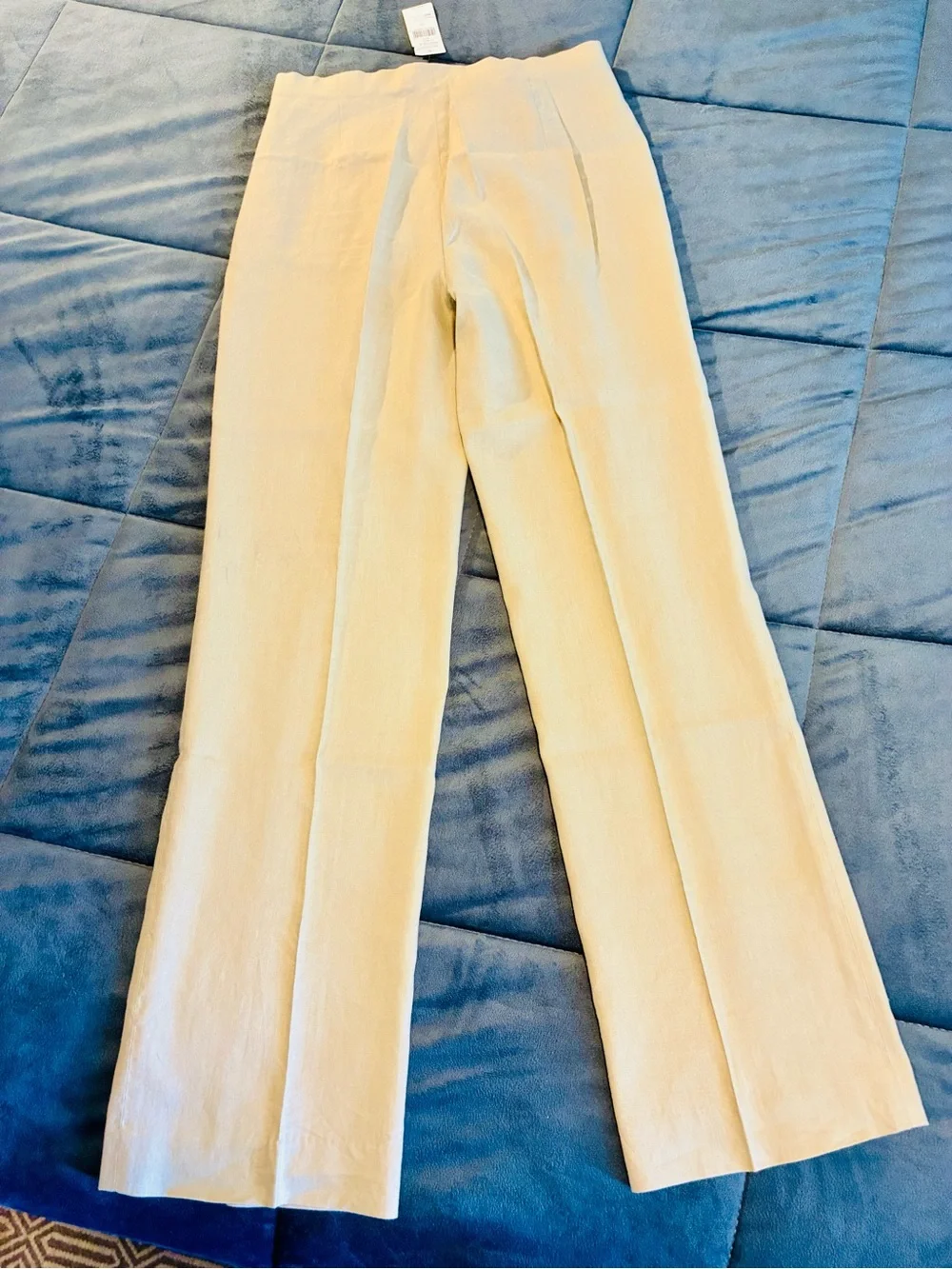 Banana Republic VTG 90s 10 Khaki Linen Blend Stretch Slacks Pants Minimalist
